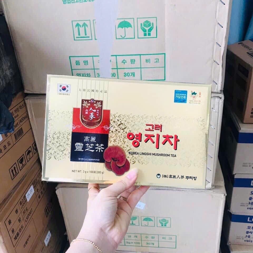 Trà nấm linh chi Hàn Quốc Korea Lingshi Mushroom Tea 