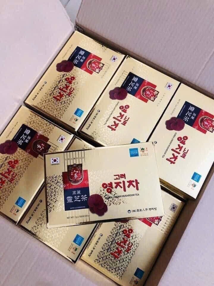 Trà nấm linh chi Hàn Quốc Korea Lingshi Mushroom Tea 