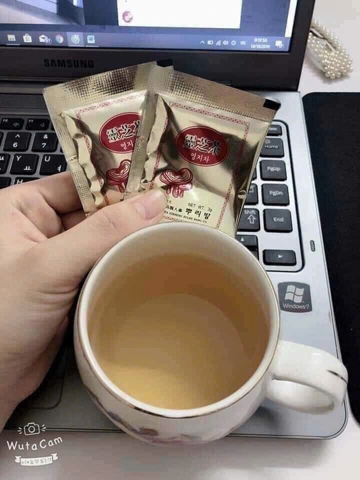 Trà nấm linh chi Hàn Quốc Korea Lingshi Mushroom Tea 