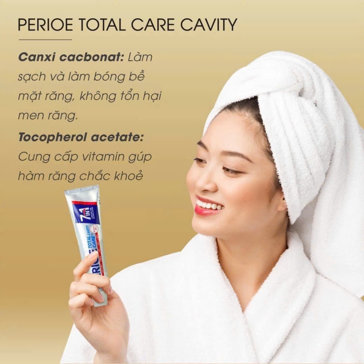 KEM ĐÁNH RĂNG 7IN1 BẢO VỆ RĂNG TOÀN DIỆN PERIOE TOTAL CARE CAVITY
