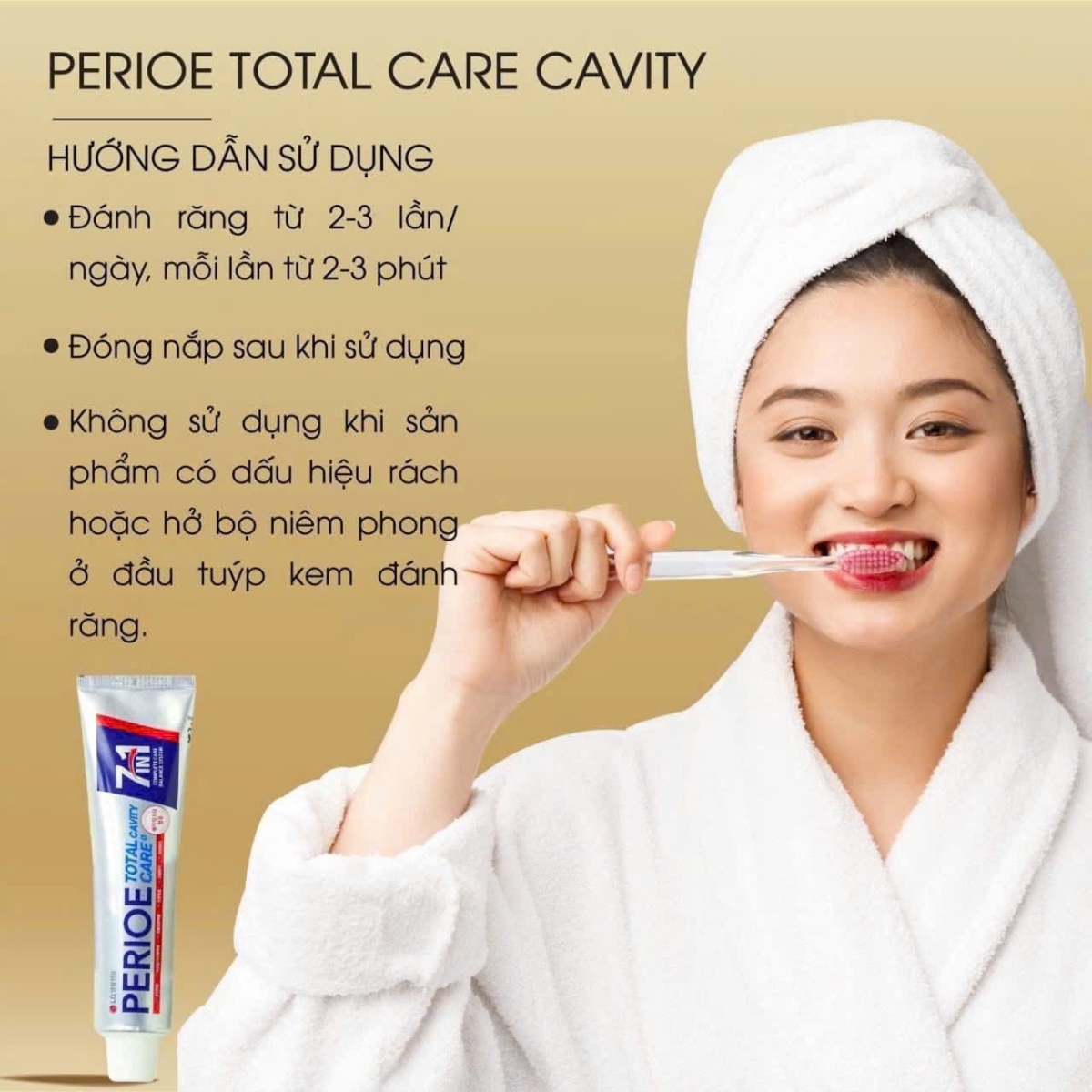 KEM ĐÁNH RĂNG 7IN1 BẢO VỆ RĂNG TOÀN DIỆN PERIOE TOTAL CARE CAVITY