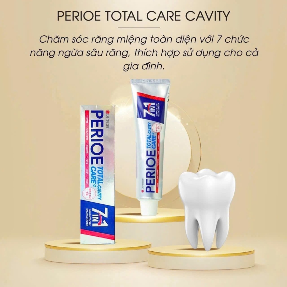 KEM ĐÁNH RĂNG 7IN1 BẢO VỆ RĂNG TOÀN DIỆN PERIOE TOTAL CARE CAVITY