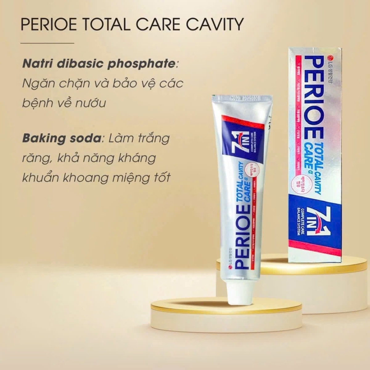 KEM ĐÁNH RĂNG 7IN1 BẢO VỆ RĂNG TOÀN DIỆN PERIOE TOTAL CARE CAVITY