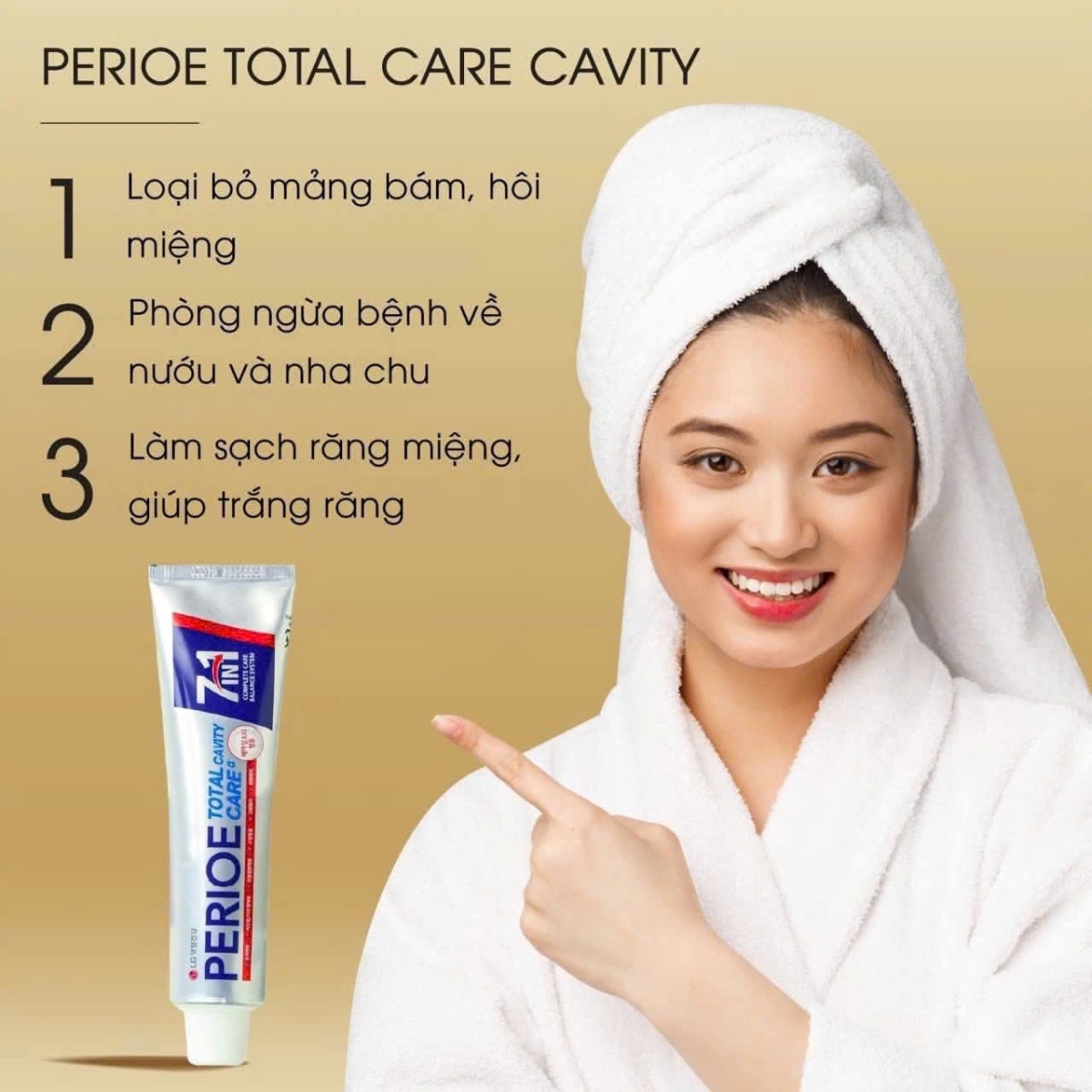 KEM ĐÁNH RĂNG 7IN1 BẢO VỆ RĂNG TOÀN DIỆN PERIOE TOTAL CARE CAVITY