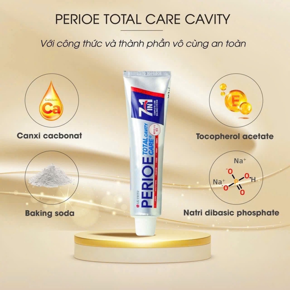 KEM ĐÁNH RĂNG 7IN1 BẢO VỆ RĂNG TOÀN DIỆN PERIOE TOTAL CARE CAVITY